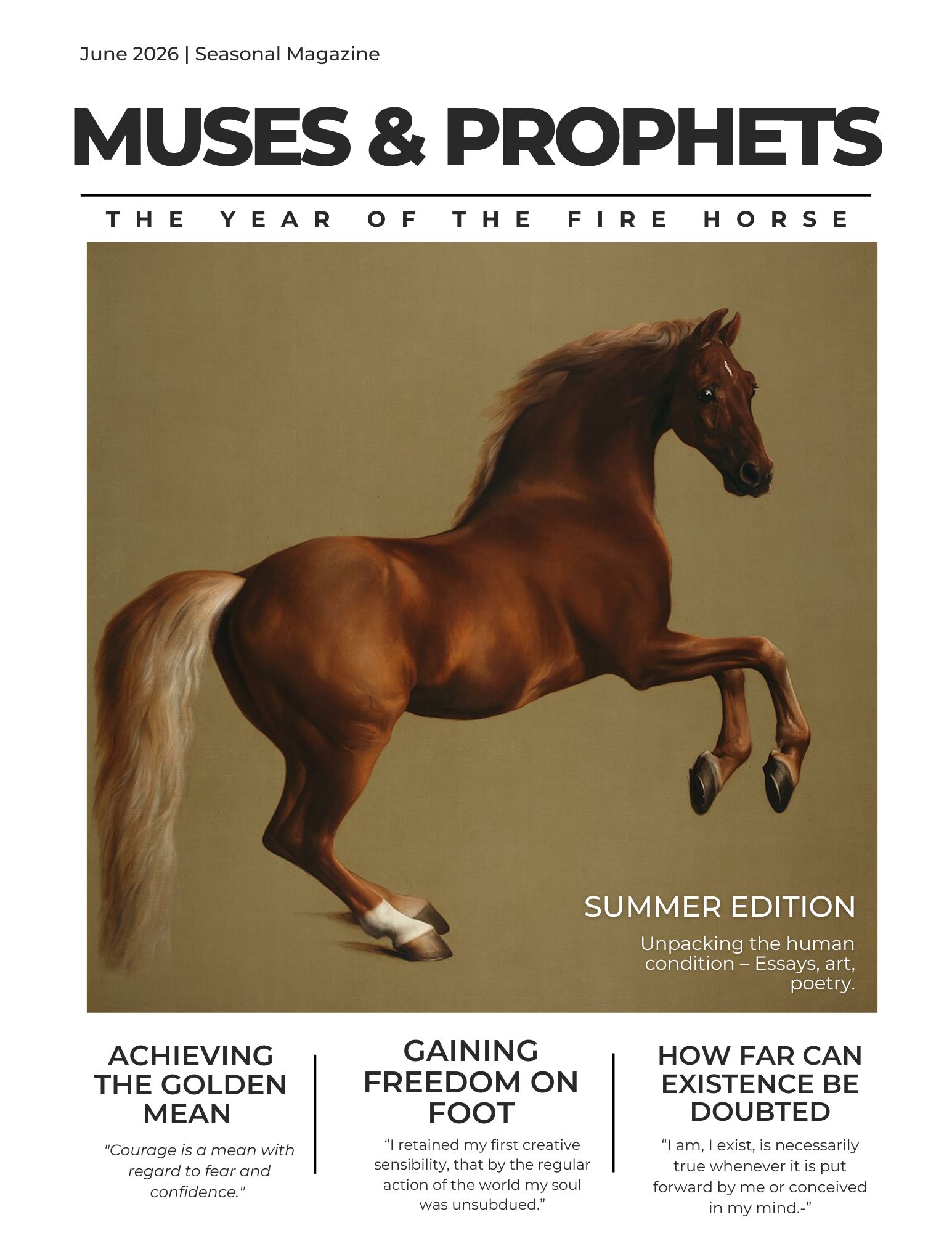 Muses & Prophets Print Magazine